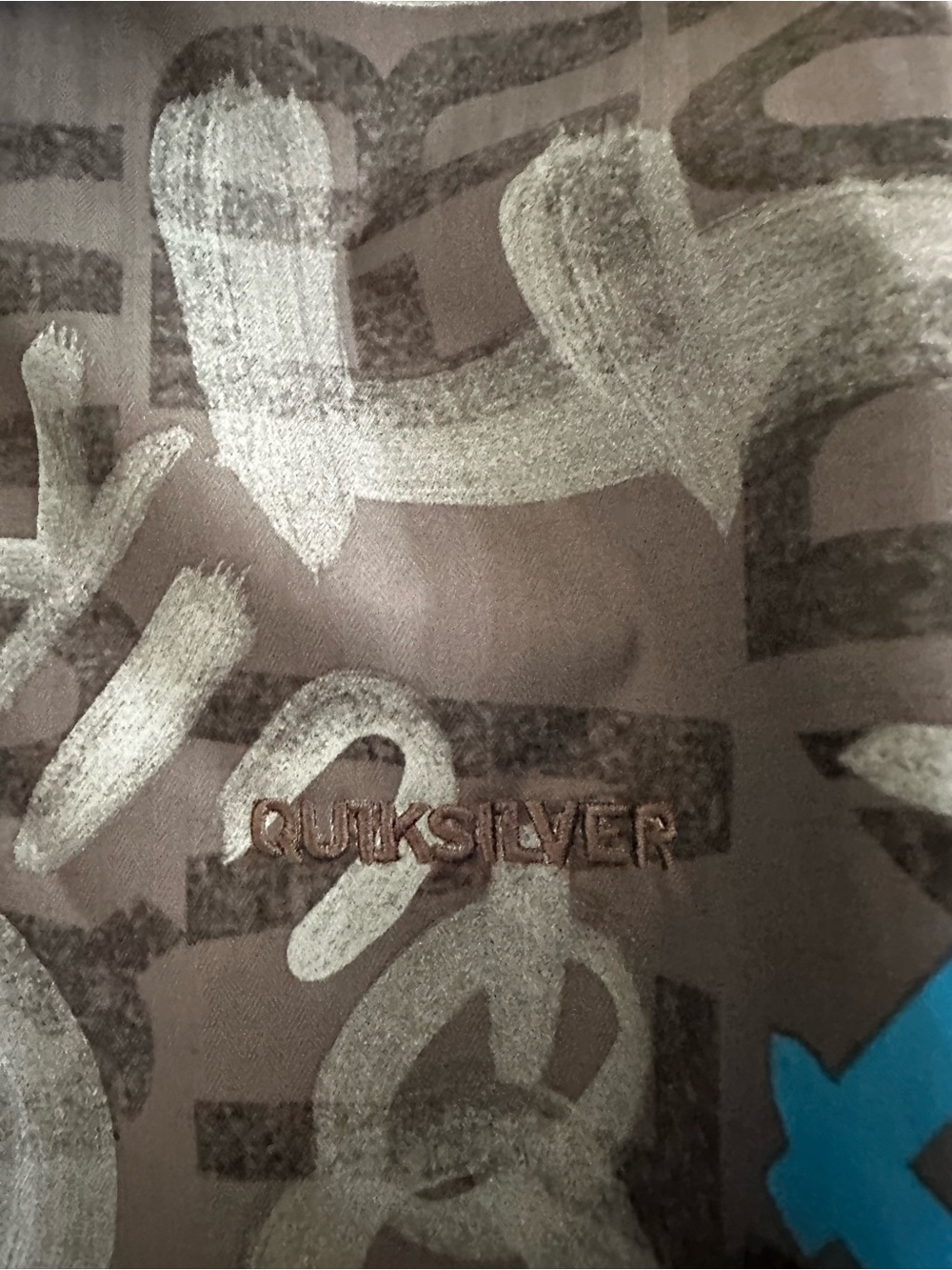Quicksilver Logo Blue Black Gray Ski & Snowboard Jacket Coat Youth XL Size 16 - Picture 8 of 8
